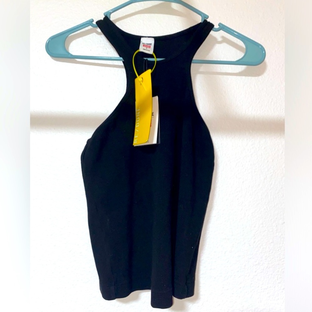 Re/Done✨Hanes Vintage Black V Neck Baby Tee. No offers price is firm